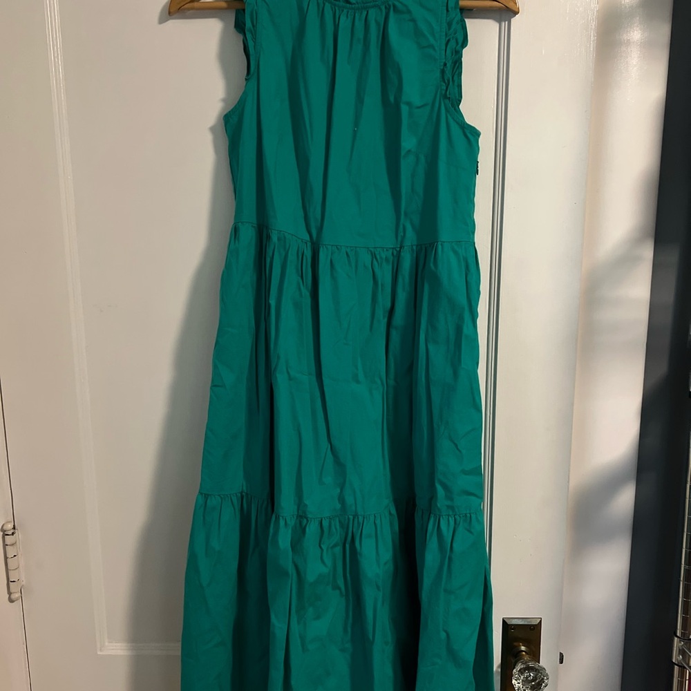 J. Crew Teal Sleeveless Dress